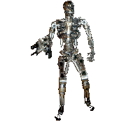 Endoskeleton maquette (prop)